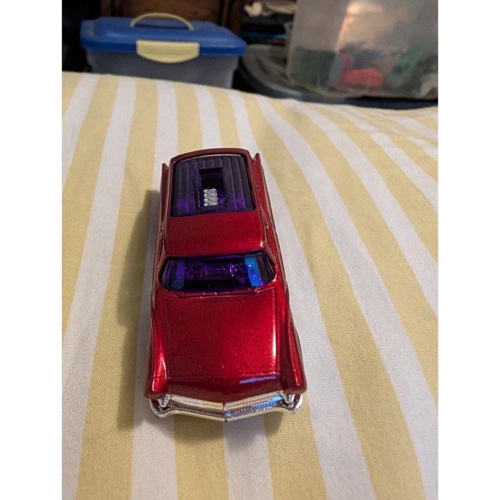 2015 Hot Wheels #225 HW Workshop-HW Garage 8 CRATE Dark Red w/Chrome OH5 Spokes